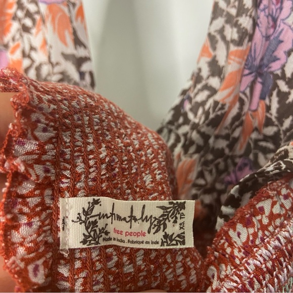 Free People Bohemian Hippie Halter Sundress XS - Picture 6 of 9